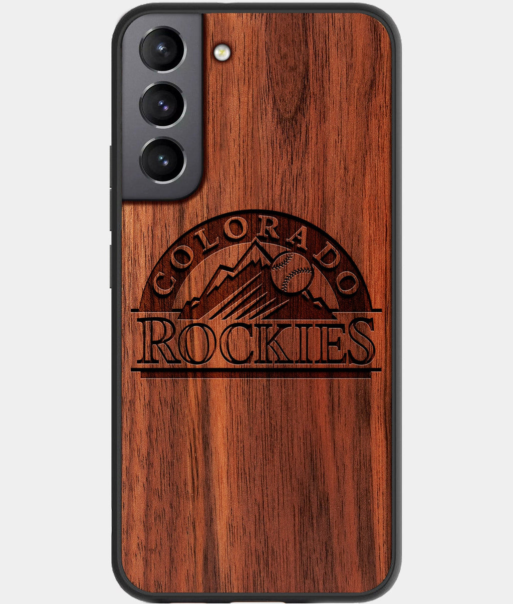 Best Wood Colorado Rockies Samsung Galaxy S23 Case - Custom Engraved Cover - Aldergrove & Oak