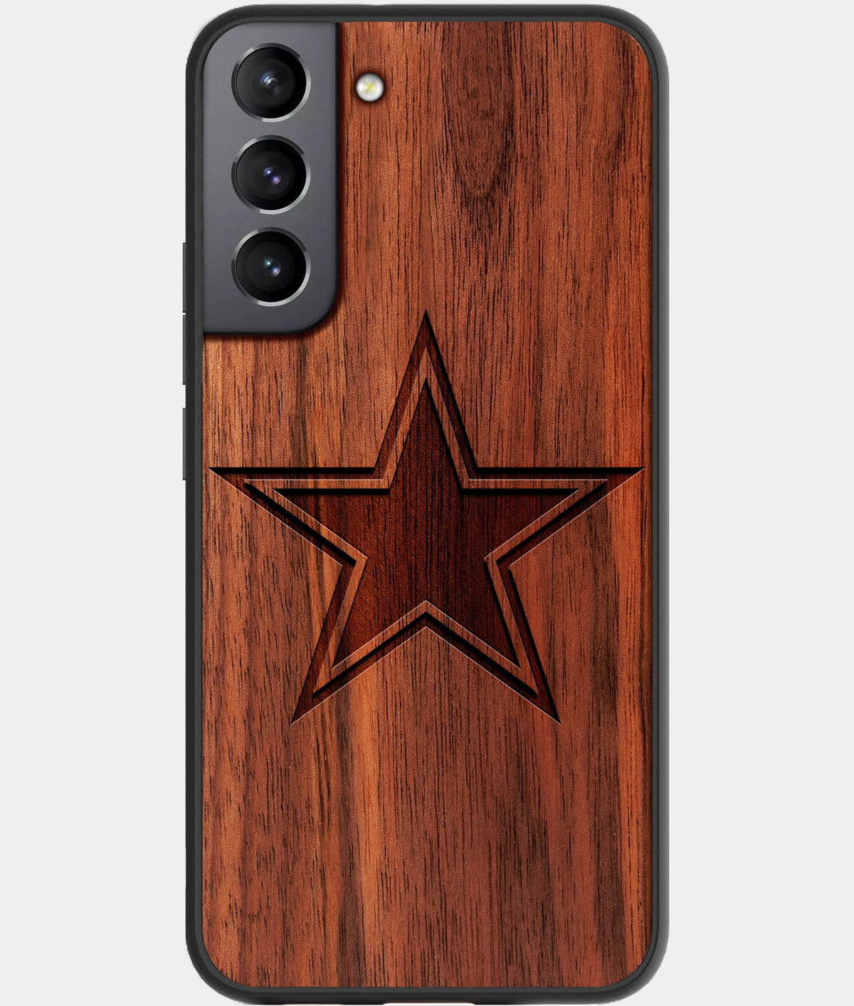 Best Wood Dallas Cowboys Samsung Galaxy S23 Case - Custom Engraved Cover - Aldergrove & Oak