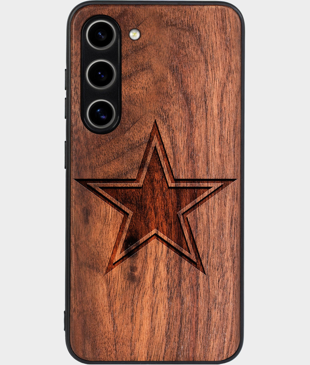 Best Wood Dallas Cowboys Samsung Galaxy S26 Case - Custom Engraved Cover - Aldergrove & Oak