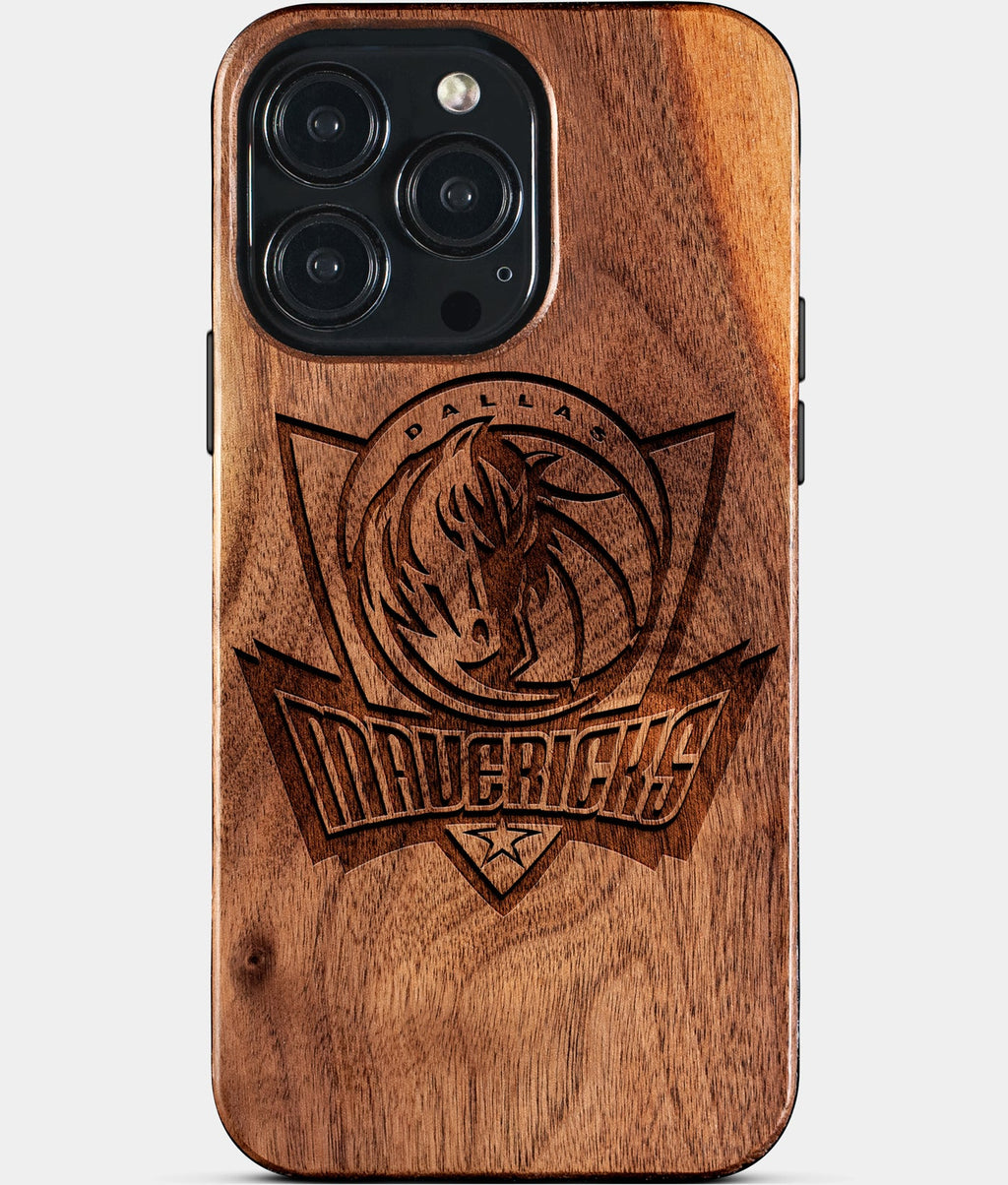 Custom Dallas Mavericks iPhone 15/15 Pro/15 Pro Max/15 Plus Case - Wood Mavericks Cover - Eco-friendly Dallas Mavericks iPhone 15 Case - Carved Wood Custom Dallas Mavericks Gift For Him - Monogrammed Personalized iPhone 15 Cover By Aldergrove & Oak