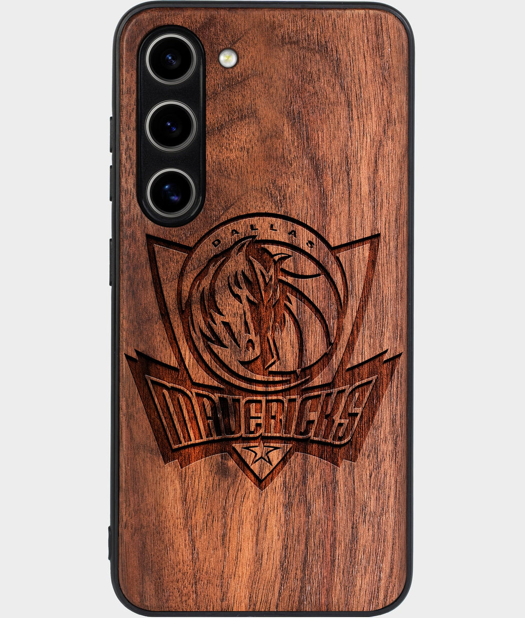 Best Wood Dallas Mavericks Samsung Galaxy S24 Case - Custom Engraved Cover - Aldergrove & Oak
