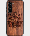Best Wood Dallas Mavericks Samsung Galaxy S26 Case - Custom Engraved Cover - Aldergrove & Oak