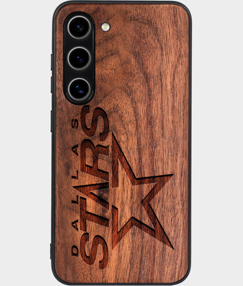 Best Wood Dallas Stars Samsung Galaxy S24 Case - Custom Engraved Cover - Aldergrove & Oak
