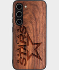 Best Wood Dallas Stars Samsung Galaxy S24 Case - Custom Engraved Cover - Aldergrove & Oak