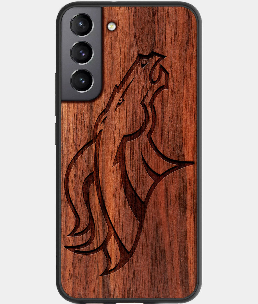 Best Wood Denver Broncos Samsung Galaxy S23 Case - Custom Engraved Cover - Aldergrove & Oak