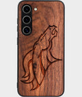 Best Wood Denver Broncos Samsung Galaxy S26 Case - Custom Engraved Cover - Aldergrove & Oak
