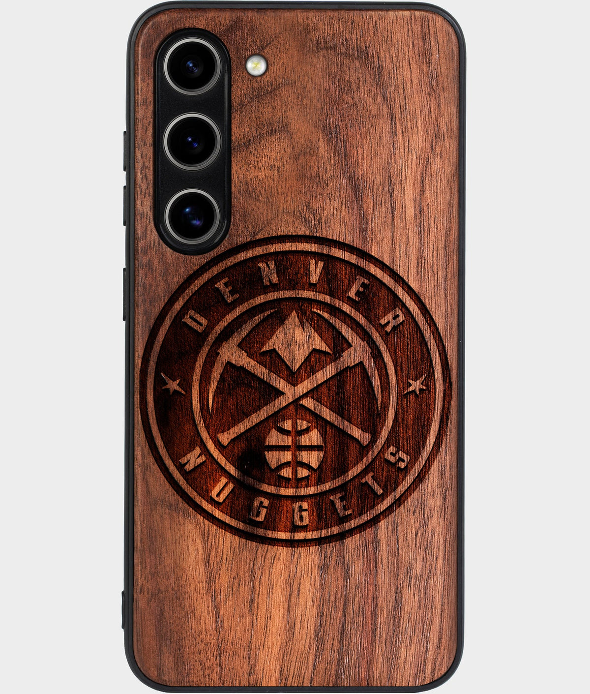Best Wood Denver Nuggets Galaxy S25 Case - Custom Engraved Cover - Aldergrove & Oak