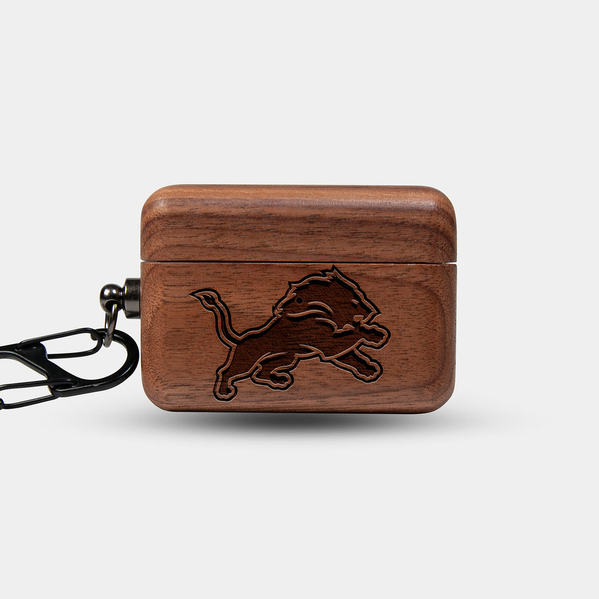 Custom Detroit Lions Airpods Cases | AirPods Pro 3 | AirPods Pro 2 | AirPods 5 | AirPods 4 | AirPods 3 Case - Carved Wood Detroit Lions AirPods Cover - Eco-friendly Detroit Lions AirPods Case - Custom Detroit Lions Gift For Him - Monogrammed Personalized AirPods Cover By Aldergrove & Oak