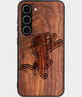 Best Wood Detroit Lions Samsung Galaxy S26 Case - Custom Engraved Cover - Aldergrove & Oak