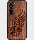 Best Wood Detroit Red Wings Samsung Galaxy S24 Case - Custom Engraved Cover - Aldergrove & Oak