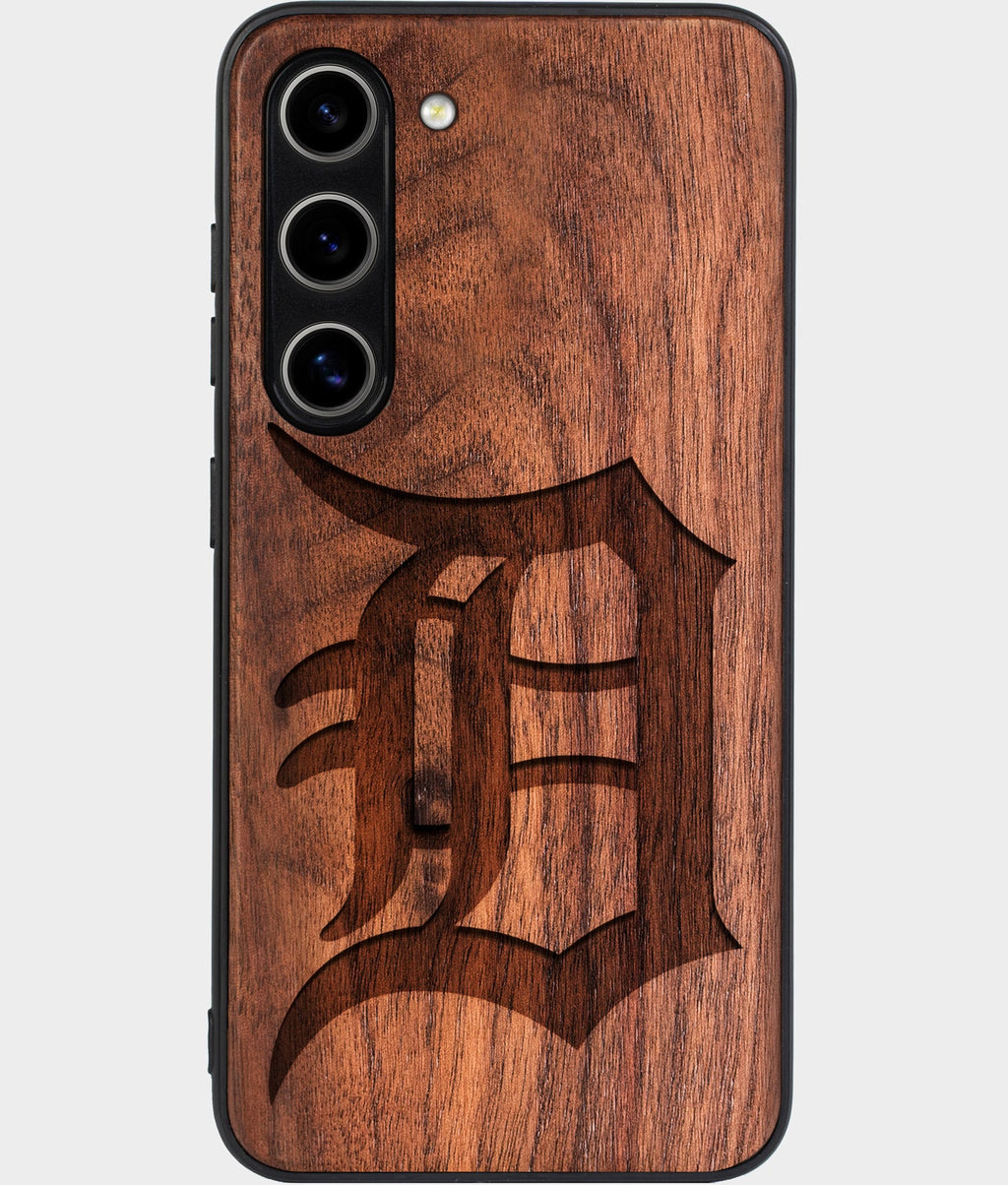 Best Wood Detroit Tigers Samsung Galaxy S24 Case - Custom Engraved Cover - Aldergrove & Oak