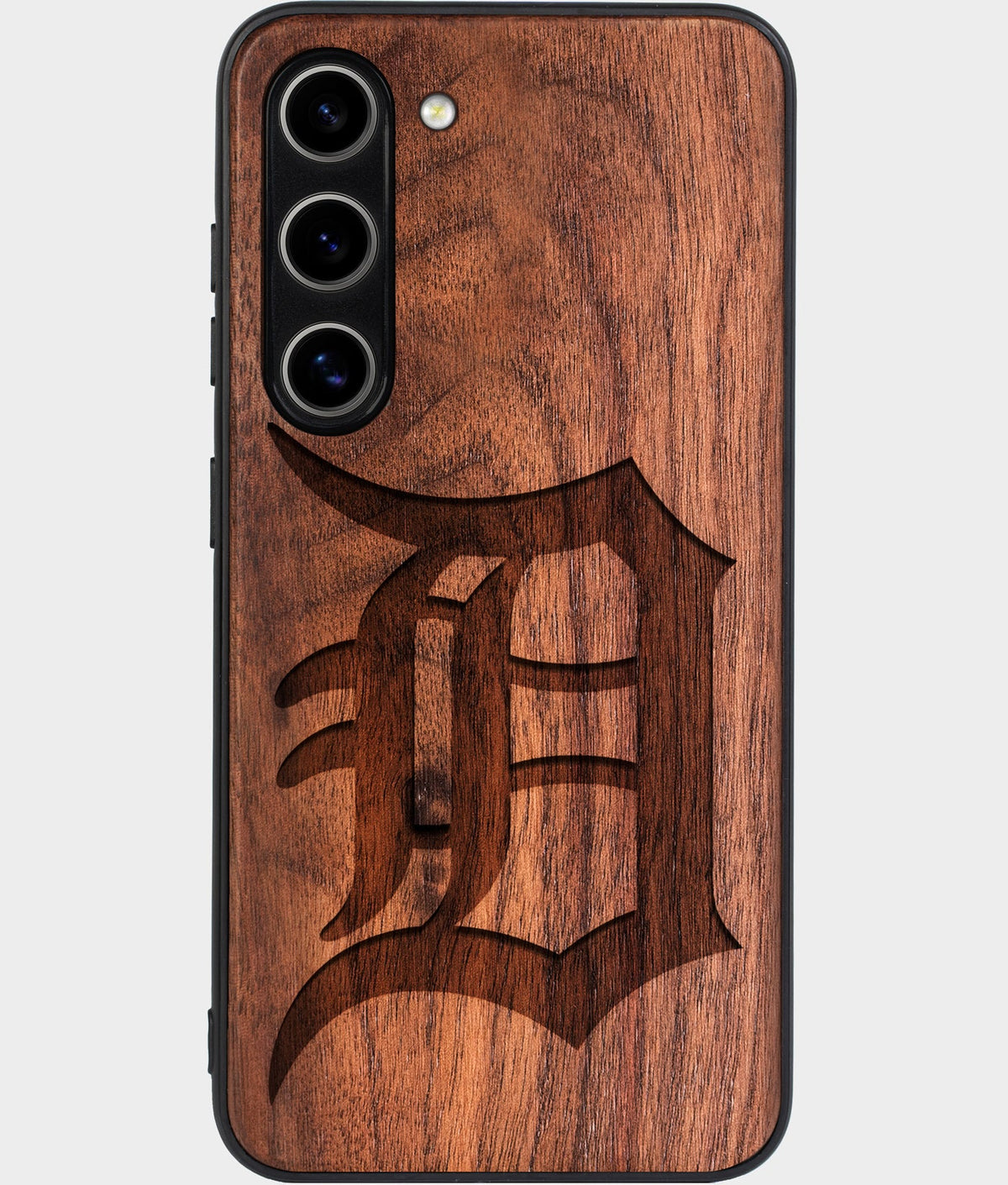 Best Wood Detroit Tigers Samsung Galaxy S24 Case - Custom Engraved Cover - Aldergrove & Oak