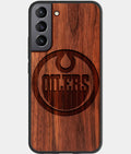 Best Wood Edmonton Oilers Samsung Galaxy S23 Case - Custom Engraved Cover - Aldergrove & Oak