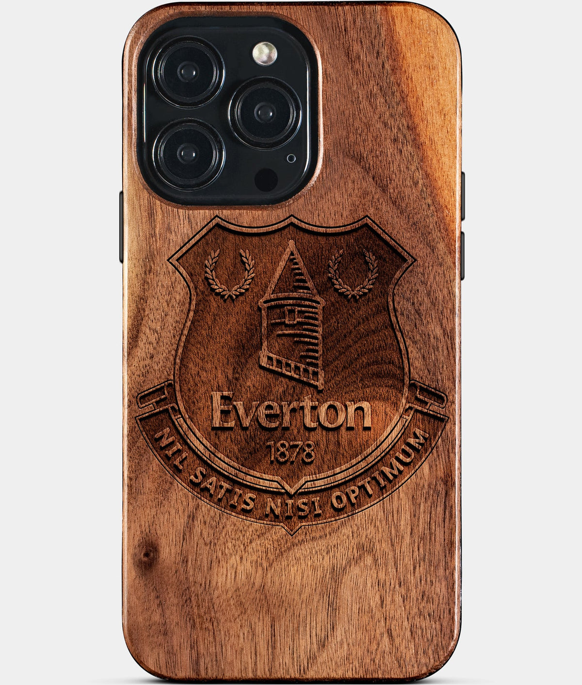 Custom Everton F.C. iPhone 15/15 Pro/15 Pro Max/15 Plus Case - Wood Everton FC Cover - Eco-friendly Everton FC iPhone 15 Case - Carved Wood Custom Everton FC Gift For Him - Monogrammed Personalized iPhone 15 Cover By Aldergrove & Oak