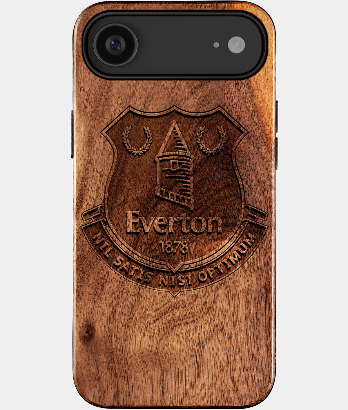 Eco-friendly Everton FC iPhone 17 Air Case - Carved Wood Custom Everton FC Gift For Him - Monogrammed Personalized iPhone 17 Air Cover By Aldergrove & Oak