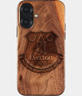 Eco-friendly Everton FC iPhone 17 Case - Carved Wood Custom Everton FC Gift For Him - Monogrammed Personalized iPhone 17 Cover By Aldergrove & Oak
