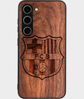Best Wood FC Barcelona Samsung Galaxy S26 Case - Custom Engraved Cover - Aldergrove & Oak