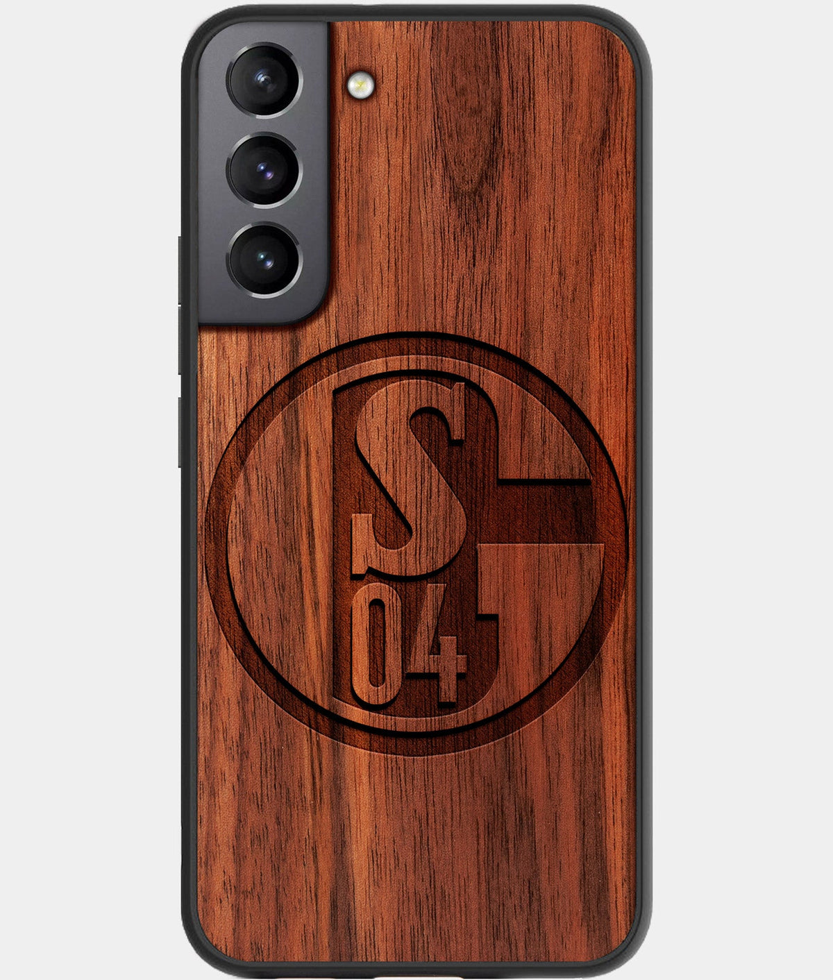 Best Wood FC Schalke 04 Galaxy S23 Case - Custom Engraved Cover - Aldergrove & Oak