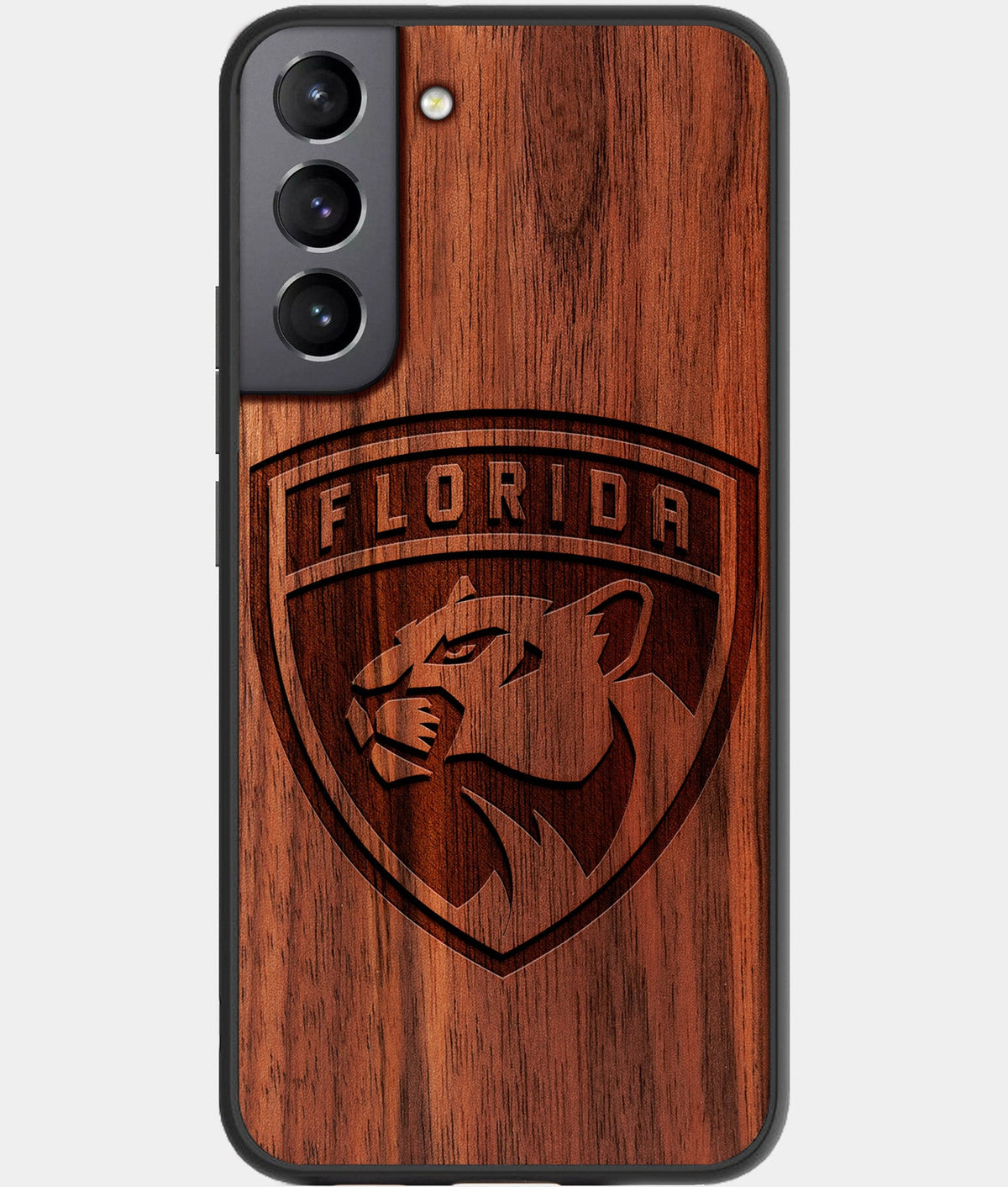 Best Wood Florida Panthers Galaxy S23 Case - Custom Engraved Cover - Aldergrove & Oak