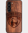 Best Wood Florida Panthers Samsung Galaxy S24 Case - Custom Engraved Cover - Aldergrove & Oak