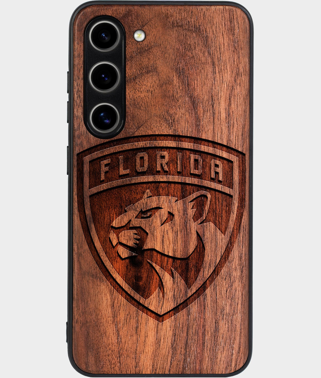 Best Wood Florida Panthers Samsung Galaxy S25 Case - Custom Engraved Cover - Aldergrove & Oak