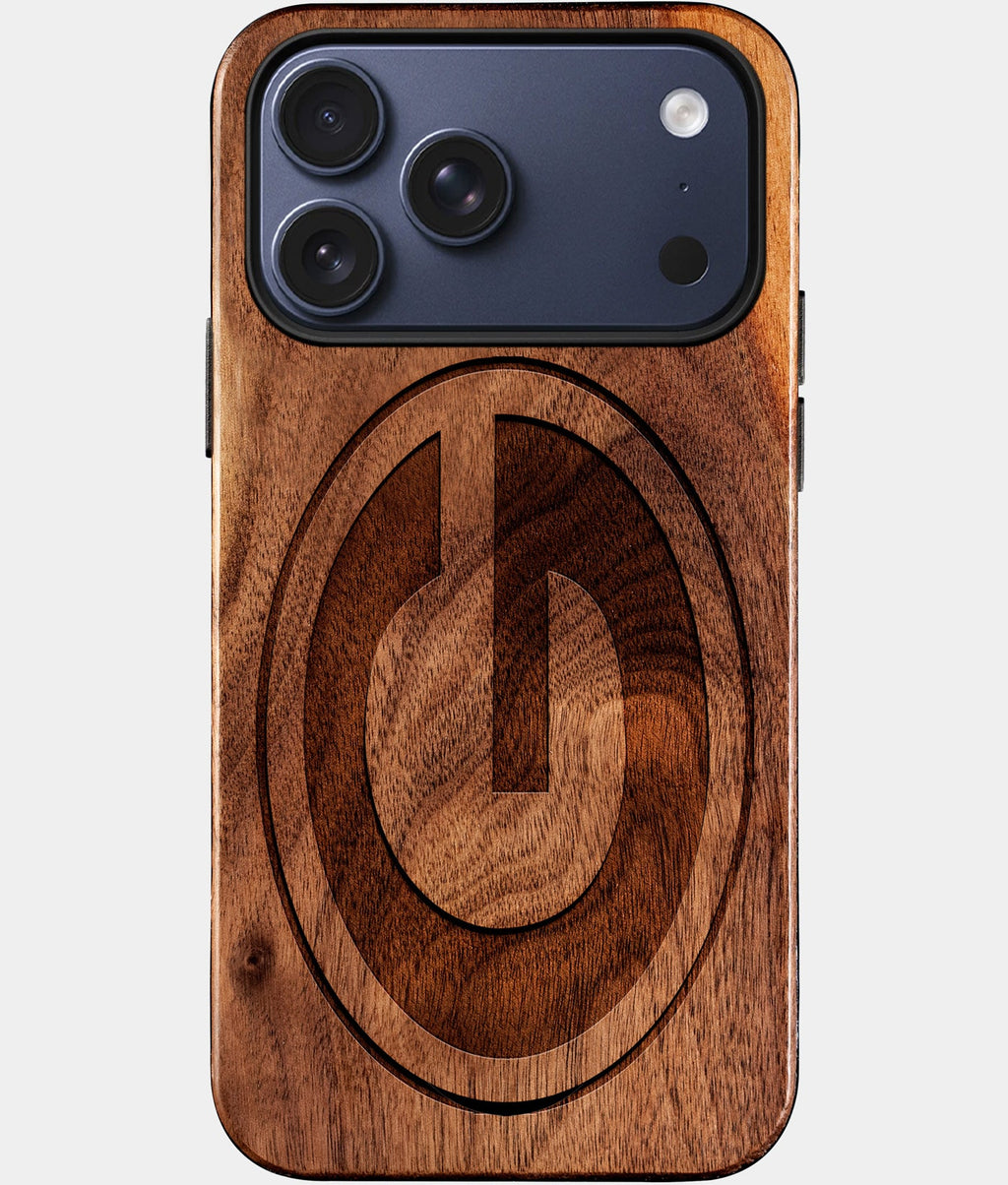 Custom Green Bay Packers iPhone 17/17 Pro/17 Pro Max/17 Air Case - Wood Packers Cover - Eco-friendly Green Bay Packers iPhone 17 Case - Carved Wood Custom Green Bay Packers Gift For Him - Monogrammed Personalized iPhone 17 Cover By Aldergrove & Oak