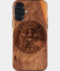 Eco-friendly Houston Astros iPhone 17 Case - Carved Wood Custom Houston Astros Gift For Him - Monogrammed Personalized iPhone 17 Cover By Aldergrove & Oak