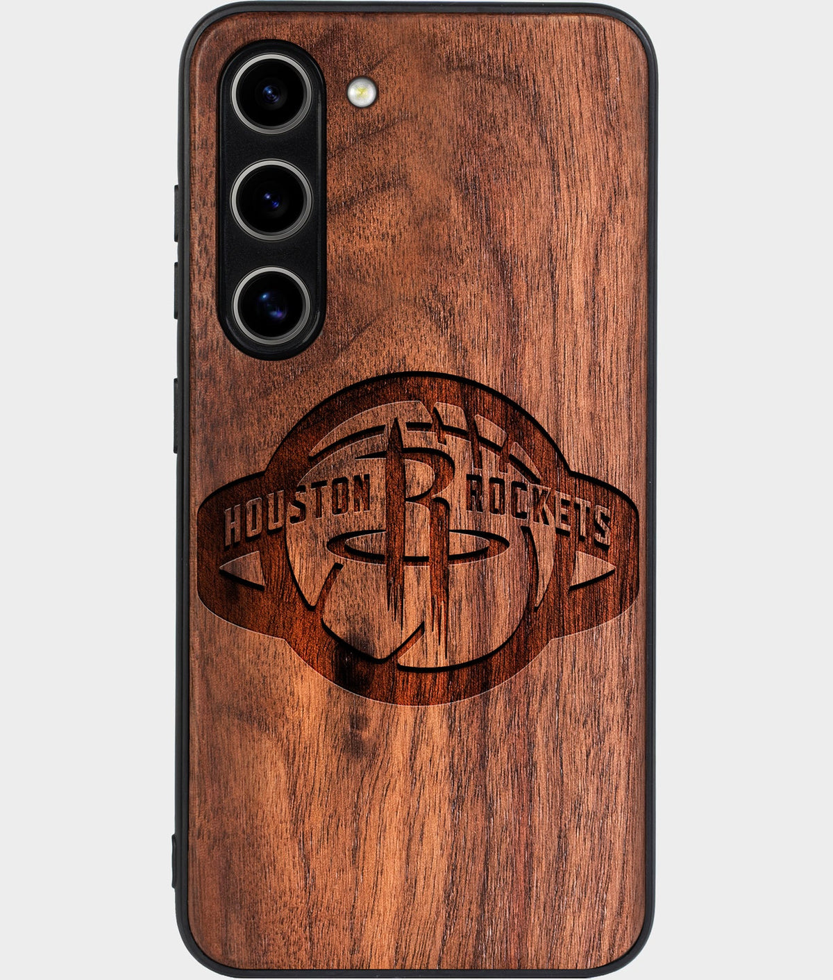 Best Wood Houston Rockets Galaxy S25 Case - Custom Engraved Cover - Aldergrove & Oak