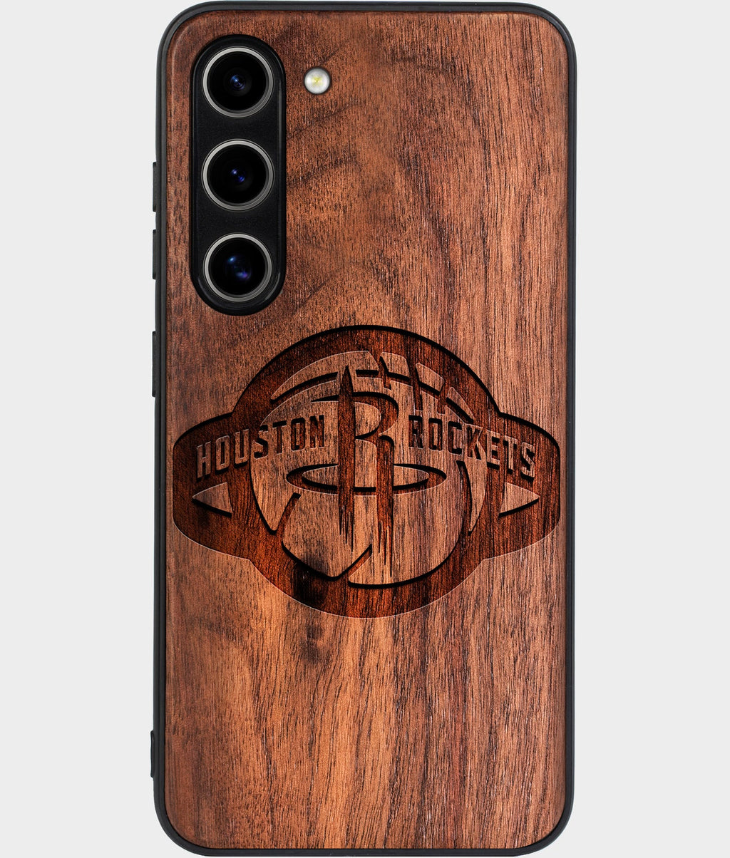 Best Wood Houston Rockets Galaxy S26 Case - Custom Engraved Cover - Aldergrove & Oak