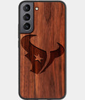 Best Wood Houston Texans Samsung Galaxy S23 Case - Custom Engraved Cover - Aldergrove & Oak