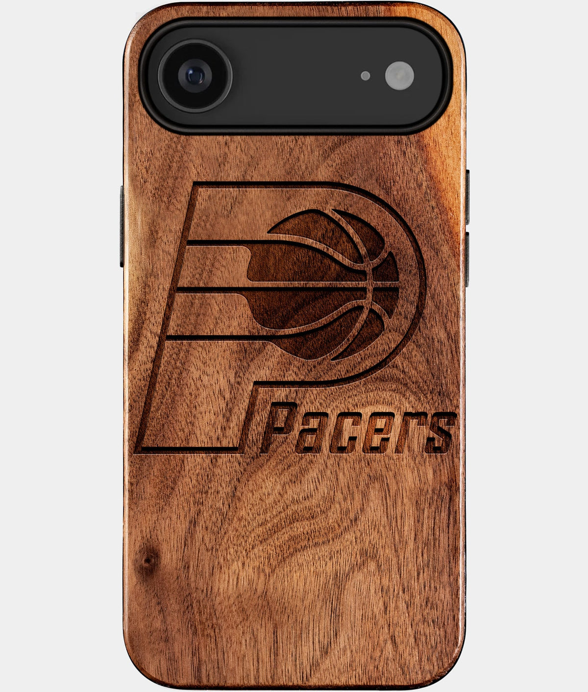 Eco-friendly Indiana Pacers iPhone 17 Air Case - Carved Wood Custom Indiana Pacers Gift For Him - Monogrammed Personalized iPhone 17 Air Cover By Aldergrove & Oak