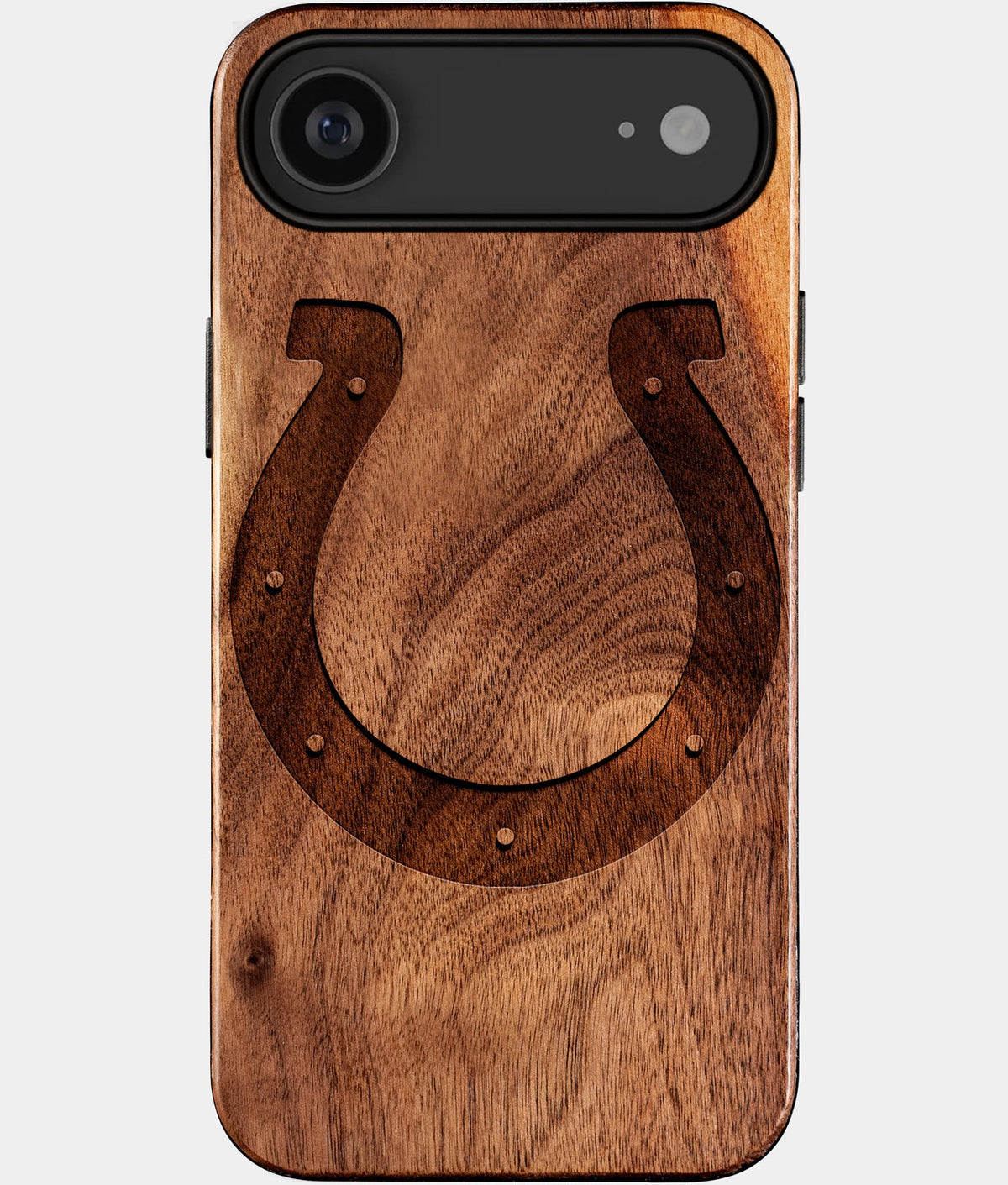 Eco-friendly Indianapolis Colts iPhone 17 Air Case - Carved Wood Custom Indianapolis Colts Gift For Him - Monogrammed Personalized iPhone 17 Air Cover By Aldergrove & Oak