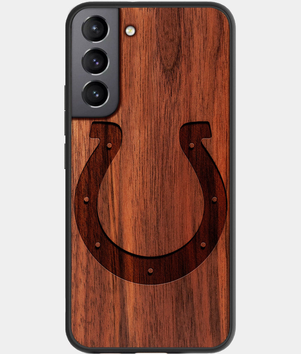 Best Wood Indianapolis Colts Galaxy S23 Case - Custom Engraved Cover - Aldergrove & Oak