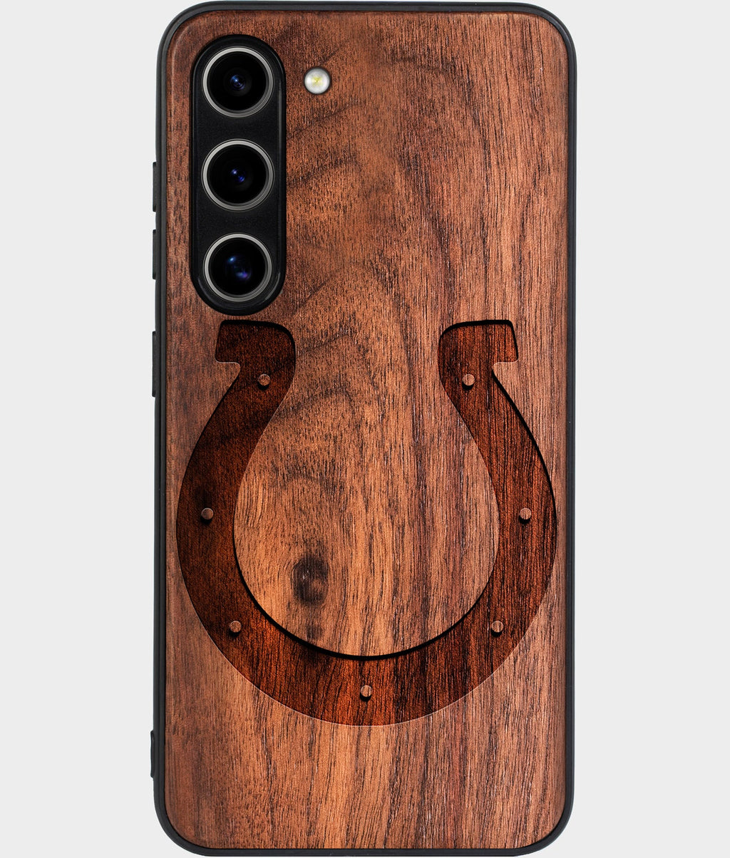 Best Wood Indianapolis Colts Galaxy S26 Case - Custom Engraved Cover - Aldergrove & Oak
