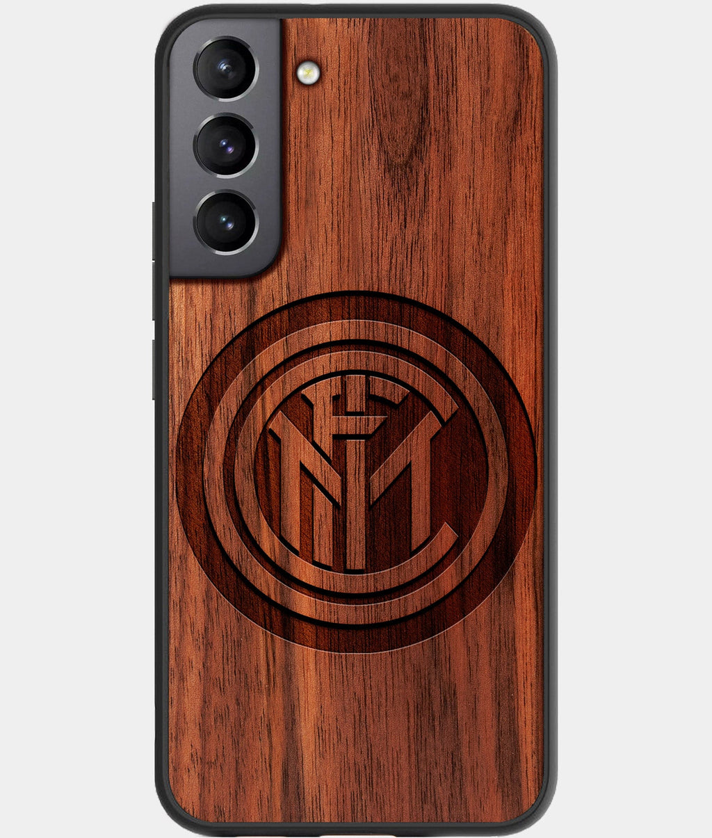 Best Wood Inter Milan FC Samsung Galaxy S23 Case - Custom Engraved Cover - Aldergrove & Oak