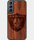 Custom Las Vegas Raiders Samsung S23 Case - Carved Wood Raiders Cover - Eco-friendly Las Vegas Raiders Samsung S23 Case - Custom Las Vegas Raiders Gift For Him - Monogrammed Personalized Samsung S23 Cover By Aldergrove & Oak