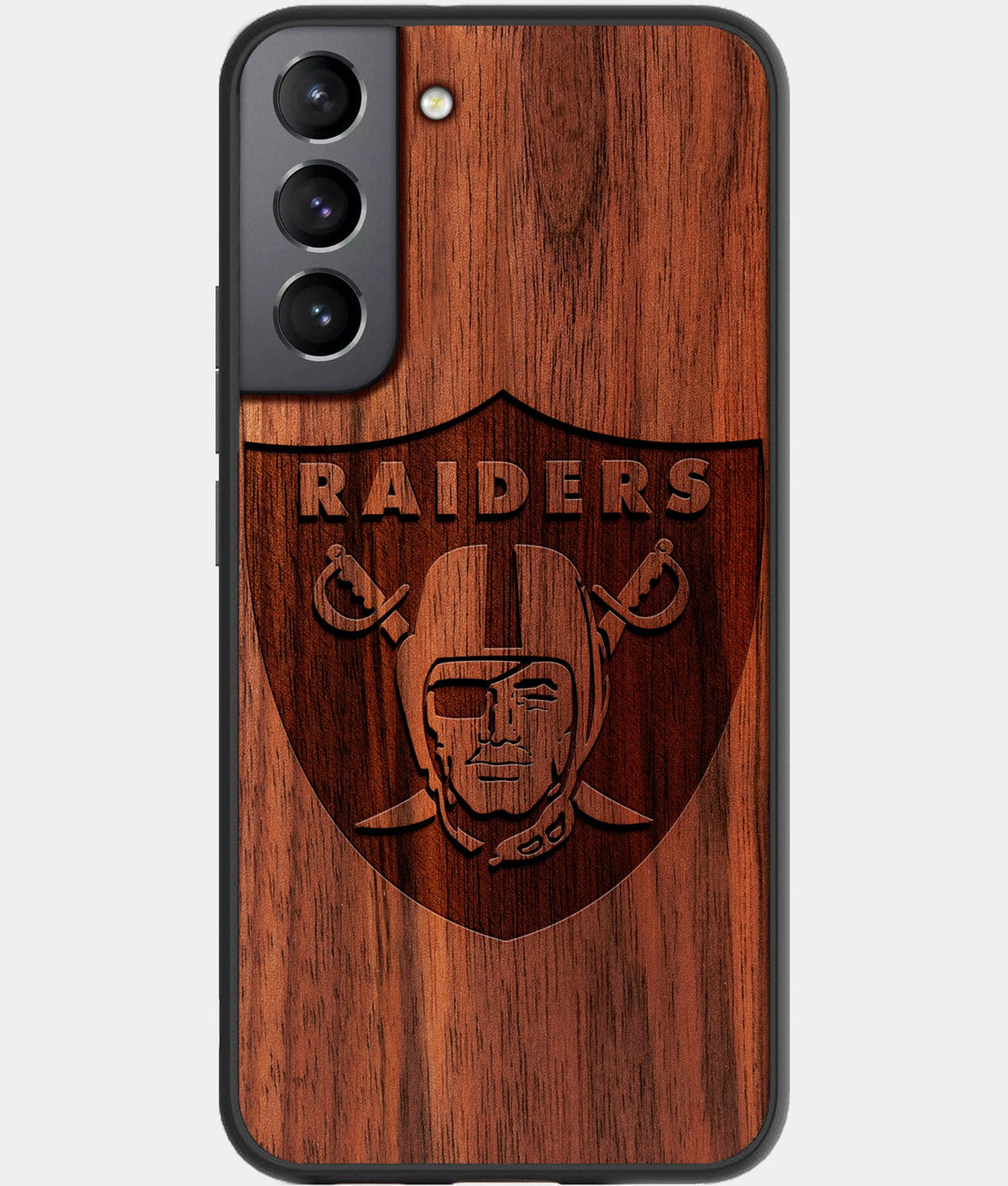 Custom Las Vegas Raiders Samsung S23 Case - Carved Wood Raiders Cover - Eco-friendly Las Vegas Raiders Samsung S23 Case - Custom Las Vegas Raiders Gift For Him - Monogrammed Personalized Samsung S23 Cover By Aldergrove & Oak
