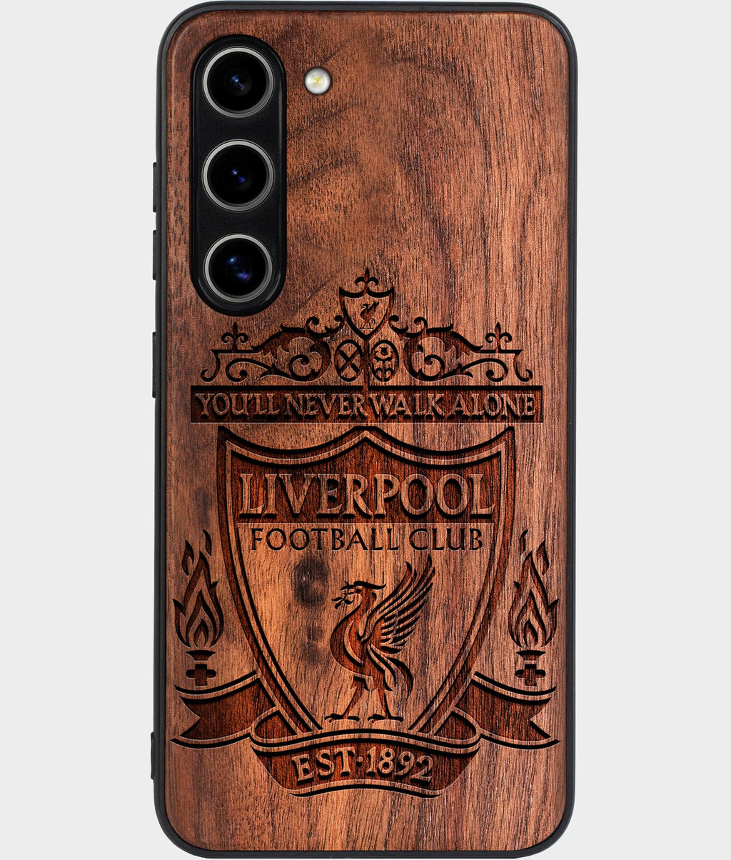 Best Wood Liverpool F.C. Galaxy S25 Case - Custom Engraved Cover - Aldergrove & Oak