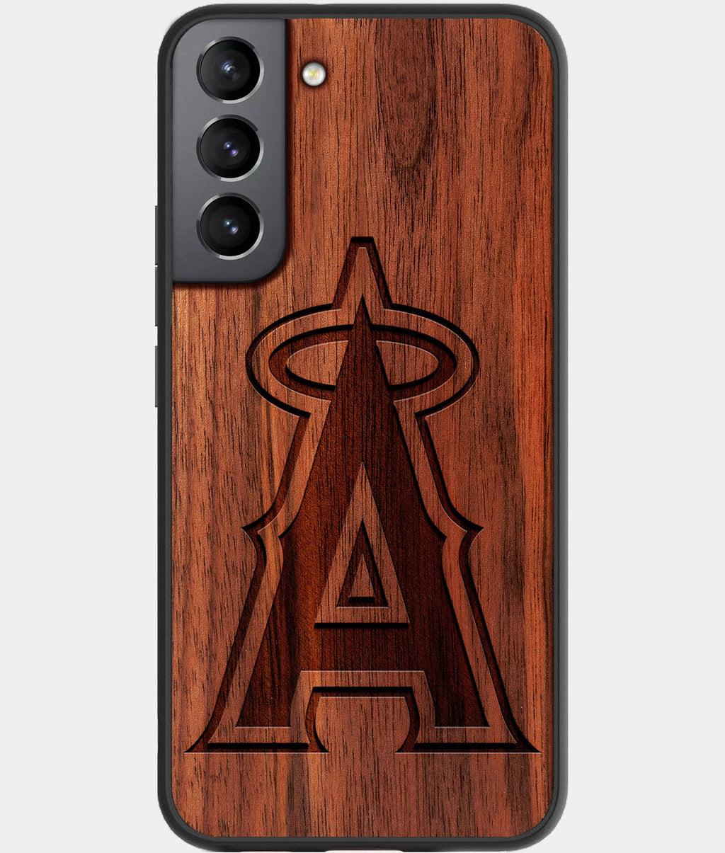 Best Wood Los Angeles Angels Samsung Galaxy S23 Case - Custom Engraved Cover - Aldergrove & Oak
