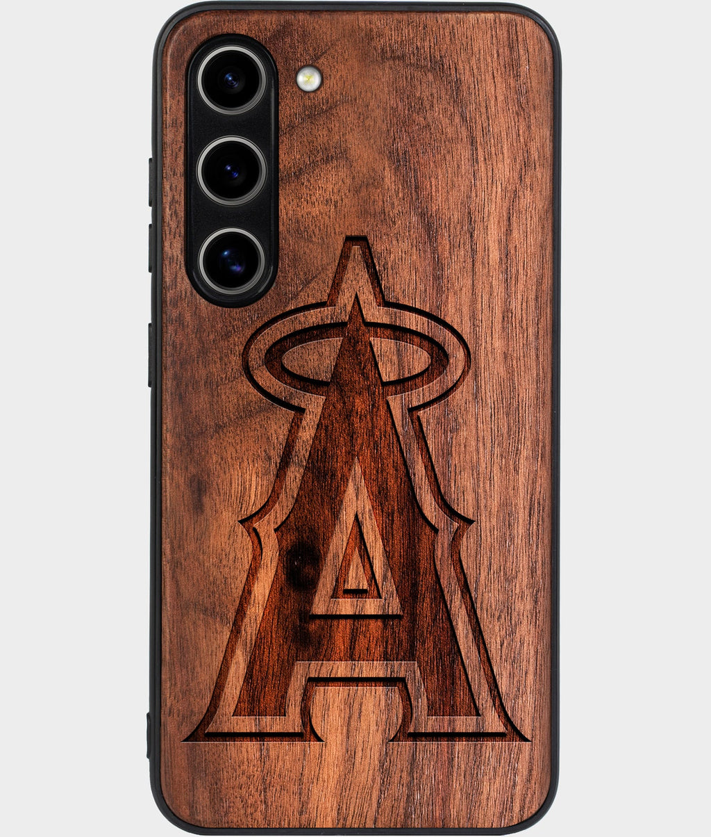 Best Wood Los Angeles Angels Galaxy S24 Case - Custom Engraved Cover - Aldergrove & Oak