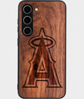 Best Wood Los Angeles Angels Samsung Galaxy S25 Case - Custom Engraved Cover - Aldergrove & Oak