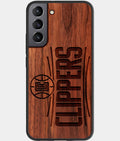 Best Wood Los Angeles Clippers Samsung Galaxy S23 Case - Custom Engraved Cover - Aldergrove & Oak