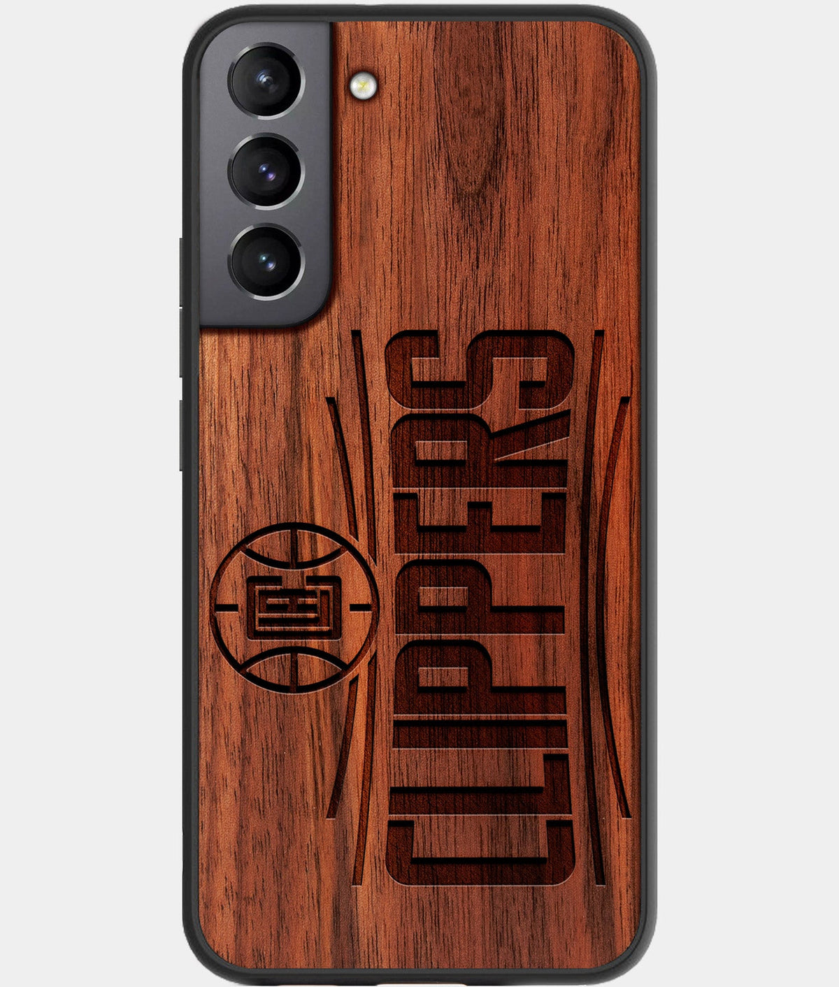 Best Wood Los Angeles Clippers Samsung Galaxy S23 Case - Custom Engraved Cover - Aldergrove & Oak