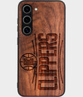Best Wood Los Angeles Clippers Samsung Galaxy S25 Case - Custom Engraved Cover - Aldergrove & Oak