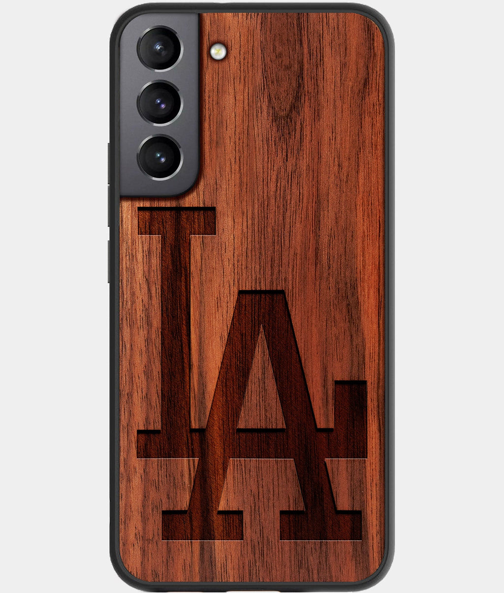 Best Wood Los Angeles Dodgers Galaxy S23 Case - Custom Engraved Cover - CoverClassic - Aldergrove & Oak