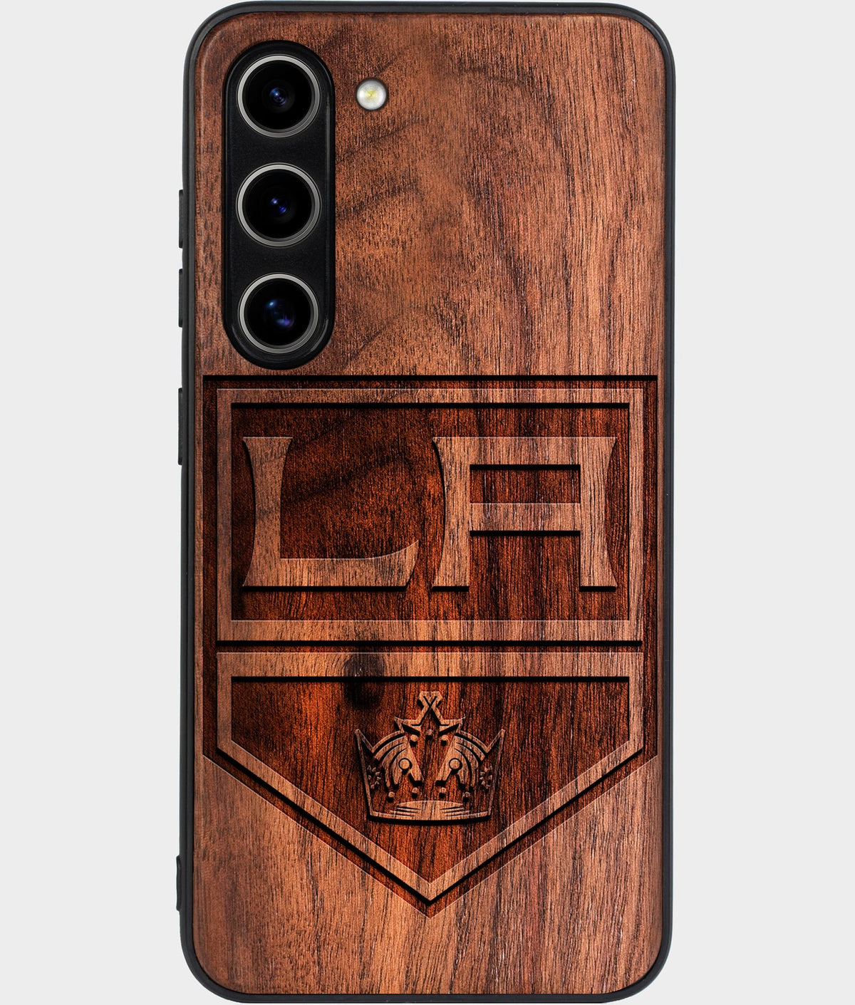 Best Wood Los Angeles Kings Galaxy S25 Case - Custom Engraved Cover - Aldergrove & Oak