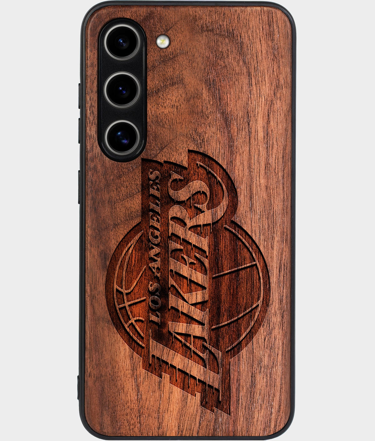 Best Wood Los Angeles Lakers Samsung Galaxy S26 Case - Custom Engraved Cover - Aldergrove & Oak