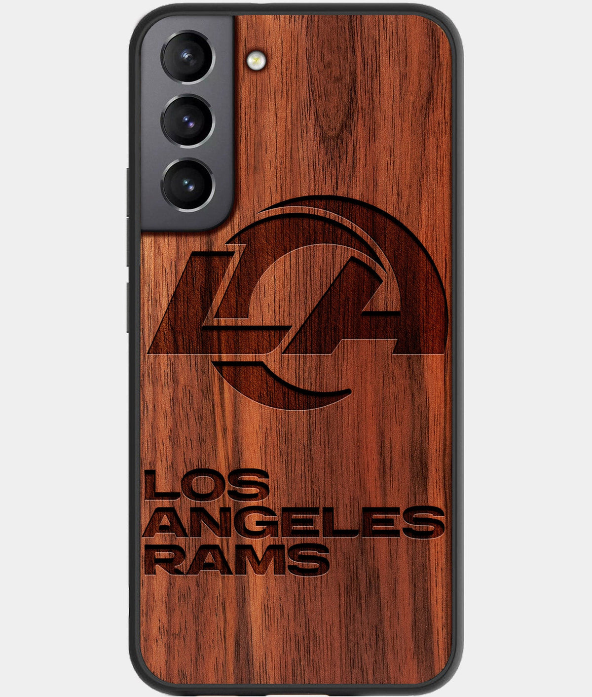Best Wood Los Angeles Rams Galaxy S23 Case - Custom Engraved Cover - Aldergrove & Oak