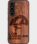 Best Wood Los Angeles Rams Samsung Galaxy S24 Case - Custom Engraved Cover - Aldergrove & Oak