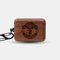 Custom Manchester United F.C. AirPods Cases | AirPods Pro 3 | AirPods Pro 2 | AirPods 4 | AirPods 3 Case - Carved Wood Manchester United FC AirPods Cover - Eco-friendly Manchester United FC AirPods Case - Custom Manchester United FC Gift For Him - Monogrammed Personalized AirPods Cover By Aldergrove & Oak